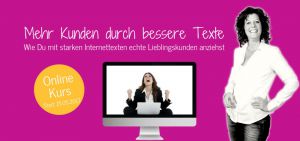 Banner Onlinekurs bessere Texte mit Anja Strassburger